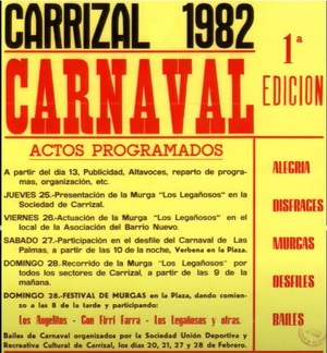 Carnaval carrizal 1er afiche